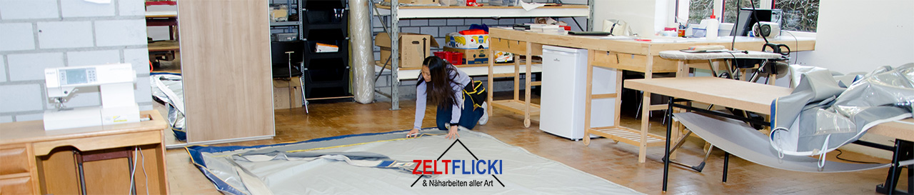 Zeltflicki - Fotogalerie anzeigen Zeltflicki Rebstein - Reparaturen und Näharbeiten aller Art